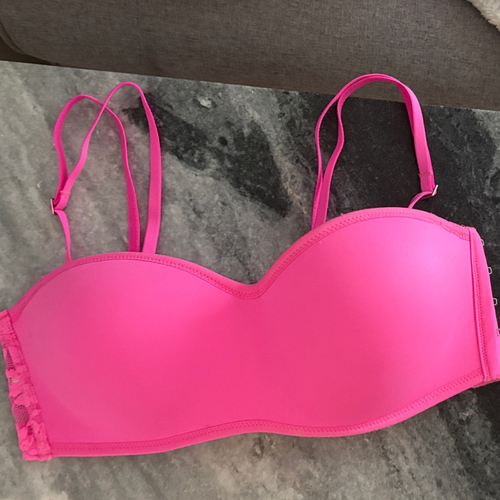 PINK Victoria’s Secret multi way bandeau bra 34C